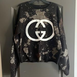 Gucci Bleached Crewneck (not actually gucci)